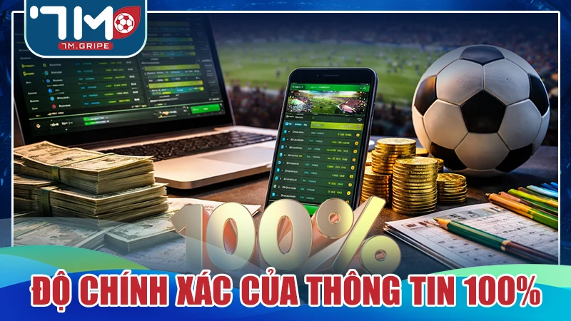 Độ chính xác của thông tin 100%